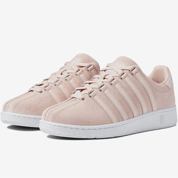K swiss classic VN pink suede sneakers sz 12 - Picture 1 of 7